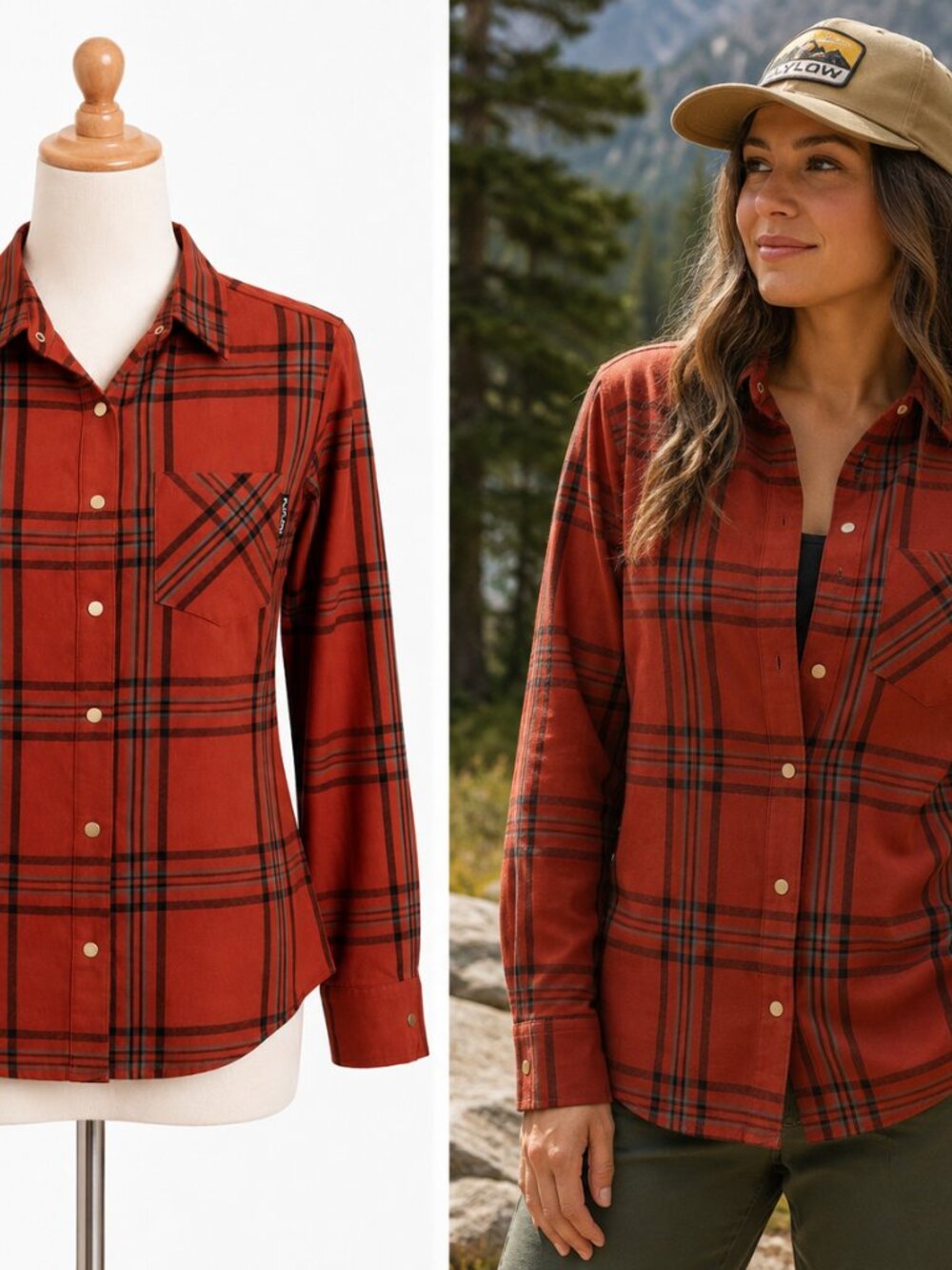 Flylow Brigitte Tech Flannel Shirt Size Med Gorpcore Outdoor Plaid Layer Ski